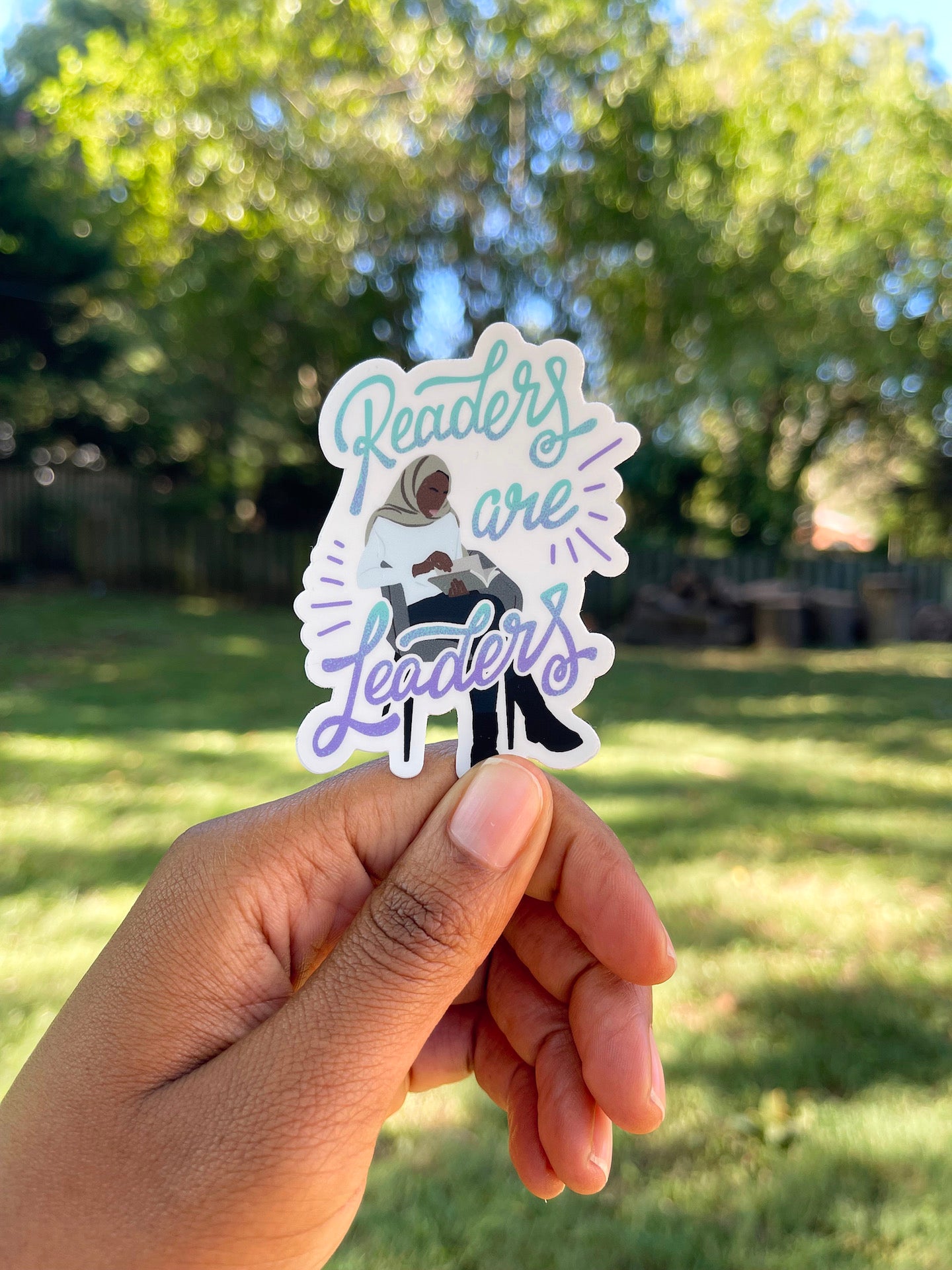 "Readers Are Leaders" Sticker